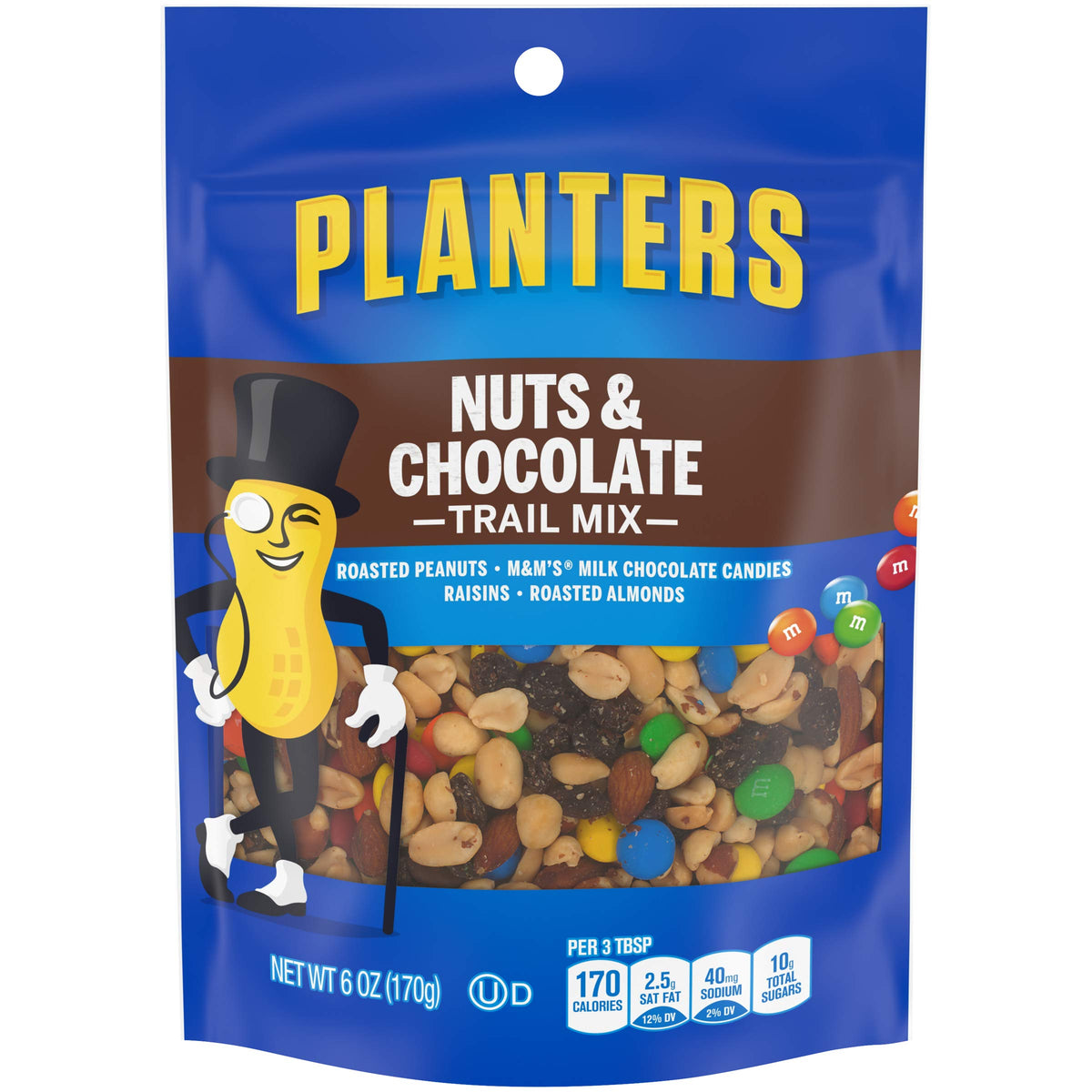 Planters Nuts & Chocolate M&M's, 6 oz Bags (Pack of 12) Planters