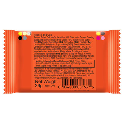 Reese's Big Cup Chocolate Candy 1.4 Oz 16 Count