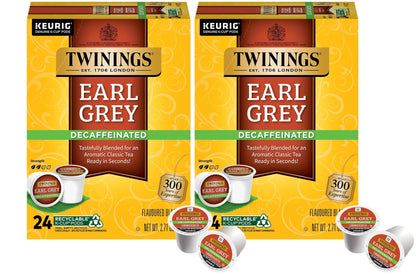 Twinings of London Decaffeinated Earl Grey Tea K-Cups for Keurig (Pack of 2) Twinings of London