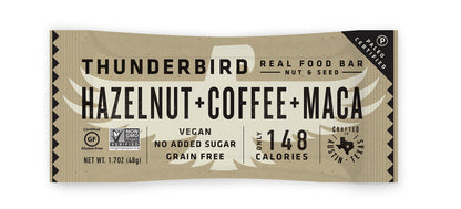 Thunderbird Hazelnut Coffee Maca Paleo Energy Bars, 15 Count Thunderbird
