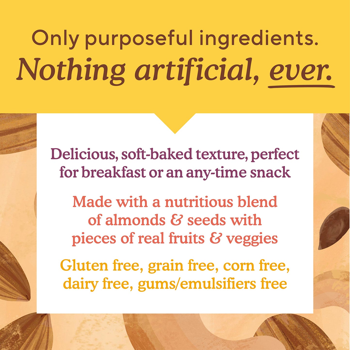 Simple Mills Coconut Almond Almond Flour Snack Bars Spiced Carrot Cake Made 6 Ounce
