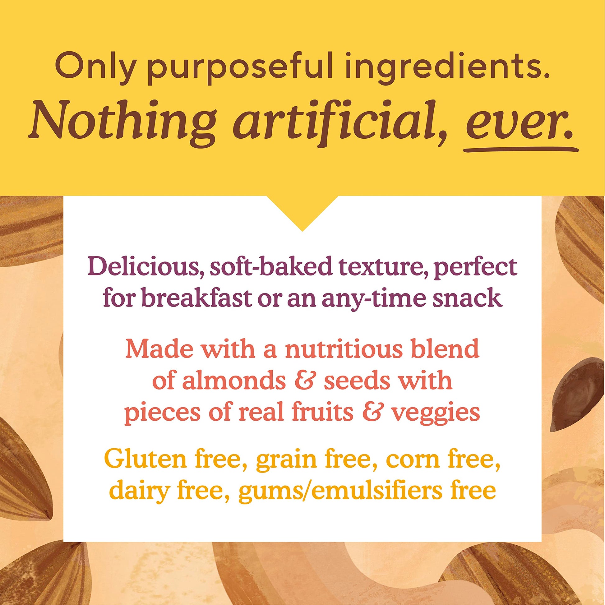 Simple Mills Coconut Almond Almond Flour Snack Bars Spiced Carrot Cake Made 6 Ounce