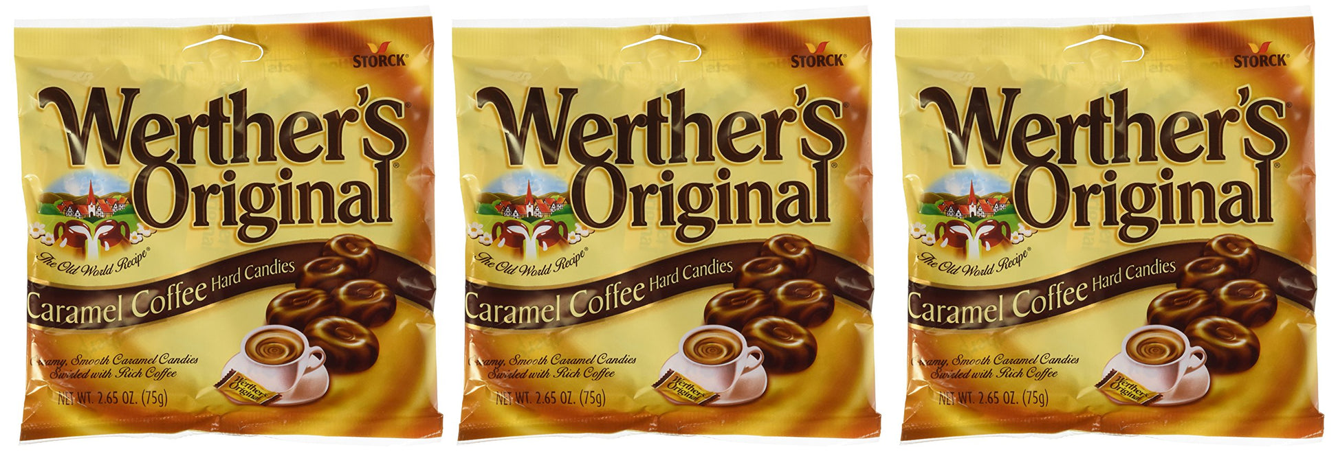 Werther's Original Caramel Coffee Hard Candy, 2.65 oz (Pack of 3) Werther's Original