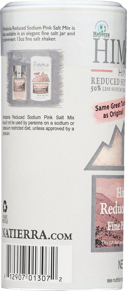 Natierra Himalania Reduced Sodium Himalayan Fine Pink Salt Mix Shaker 6 oz