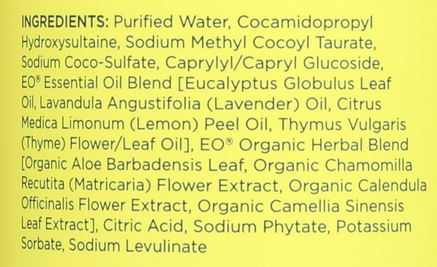 Eo Hand Soap Lemon Eucalyptus 12 Fl Oz