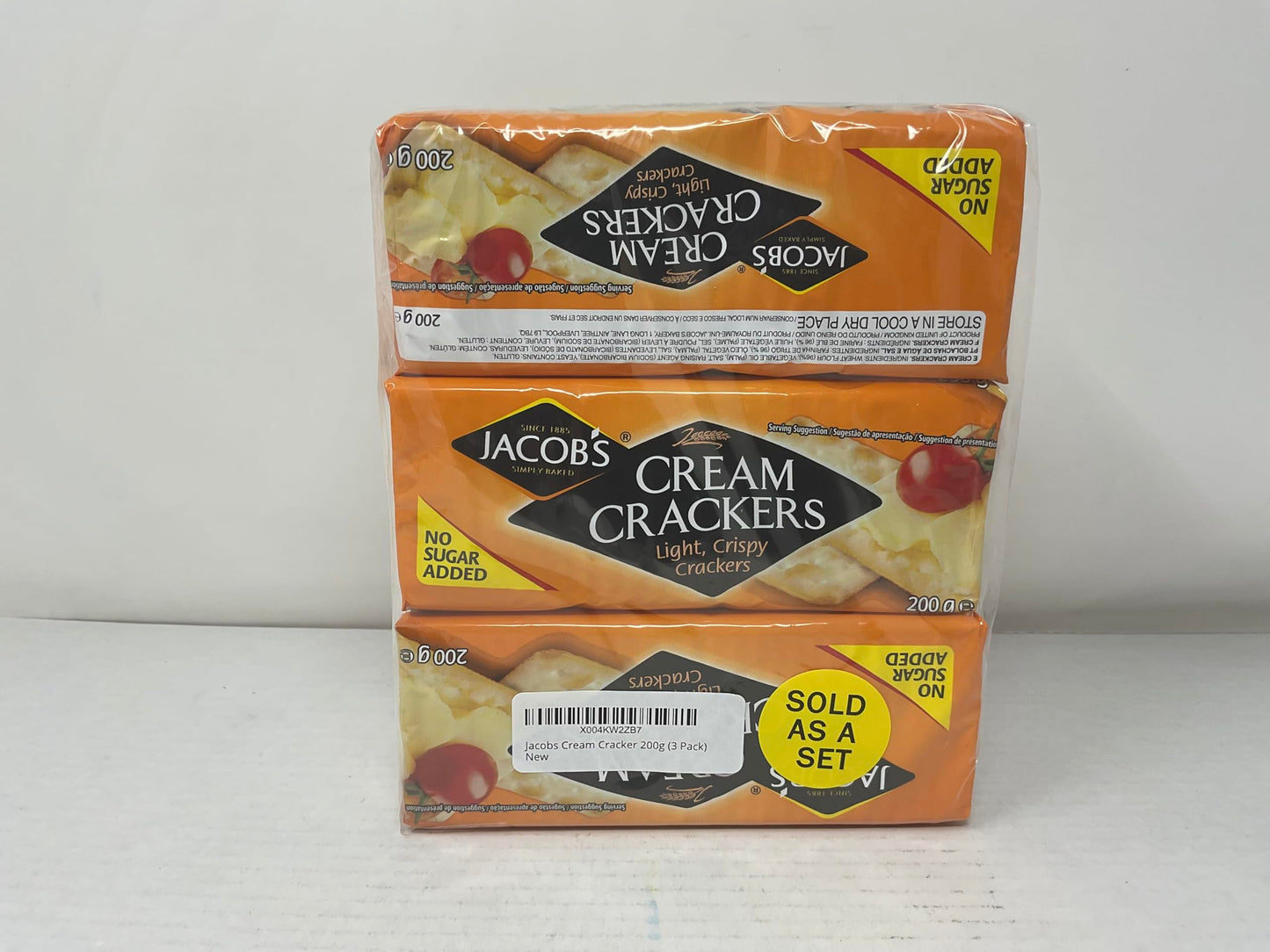Jacobs Cream Cracker 200g (Pack of 3)