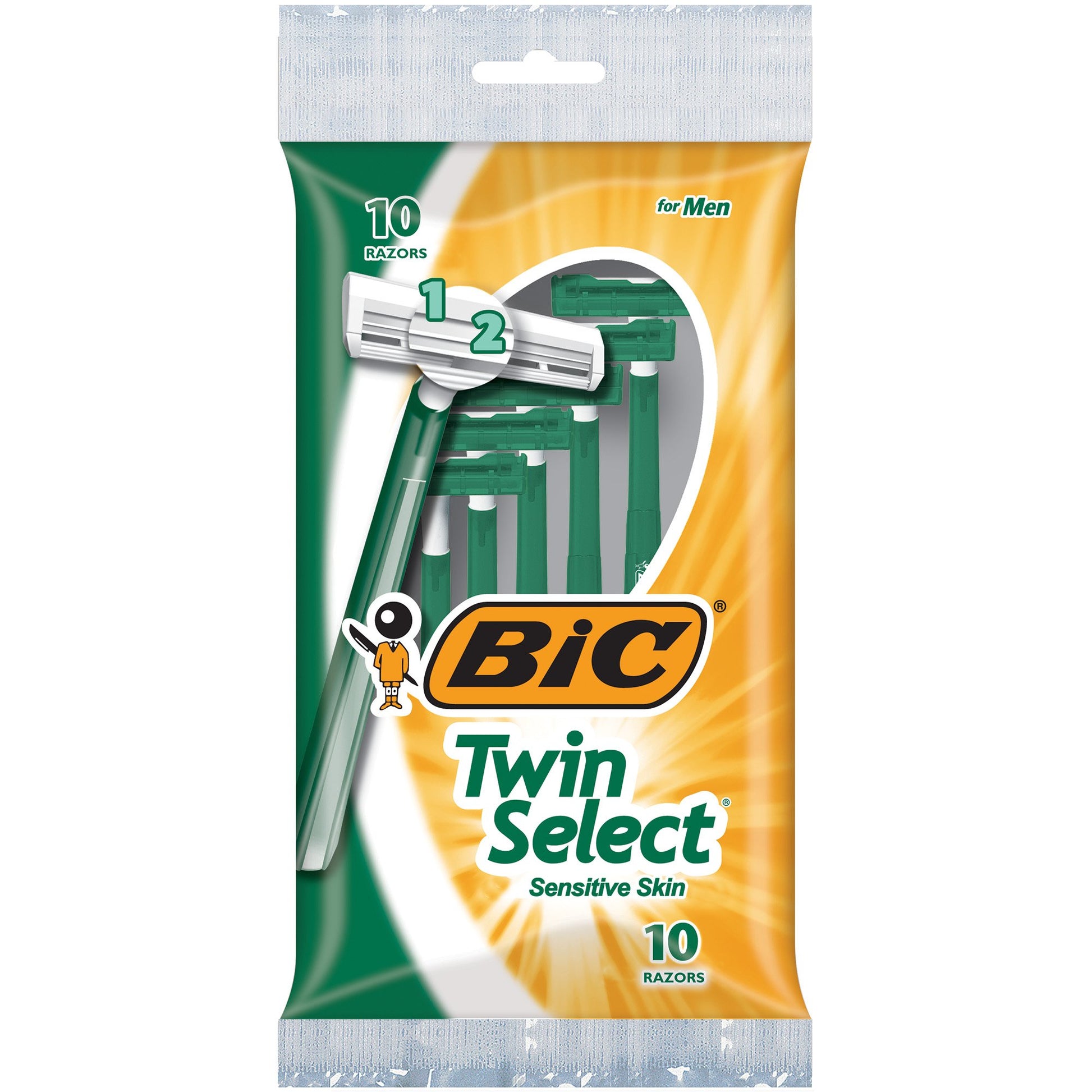 BIC Men's Twin Select Disposable Razor Sensitive Skin 10 count
