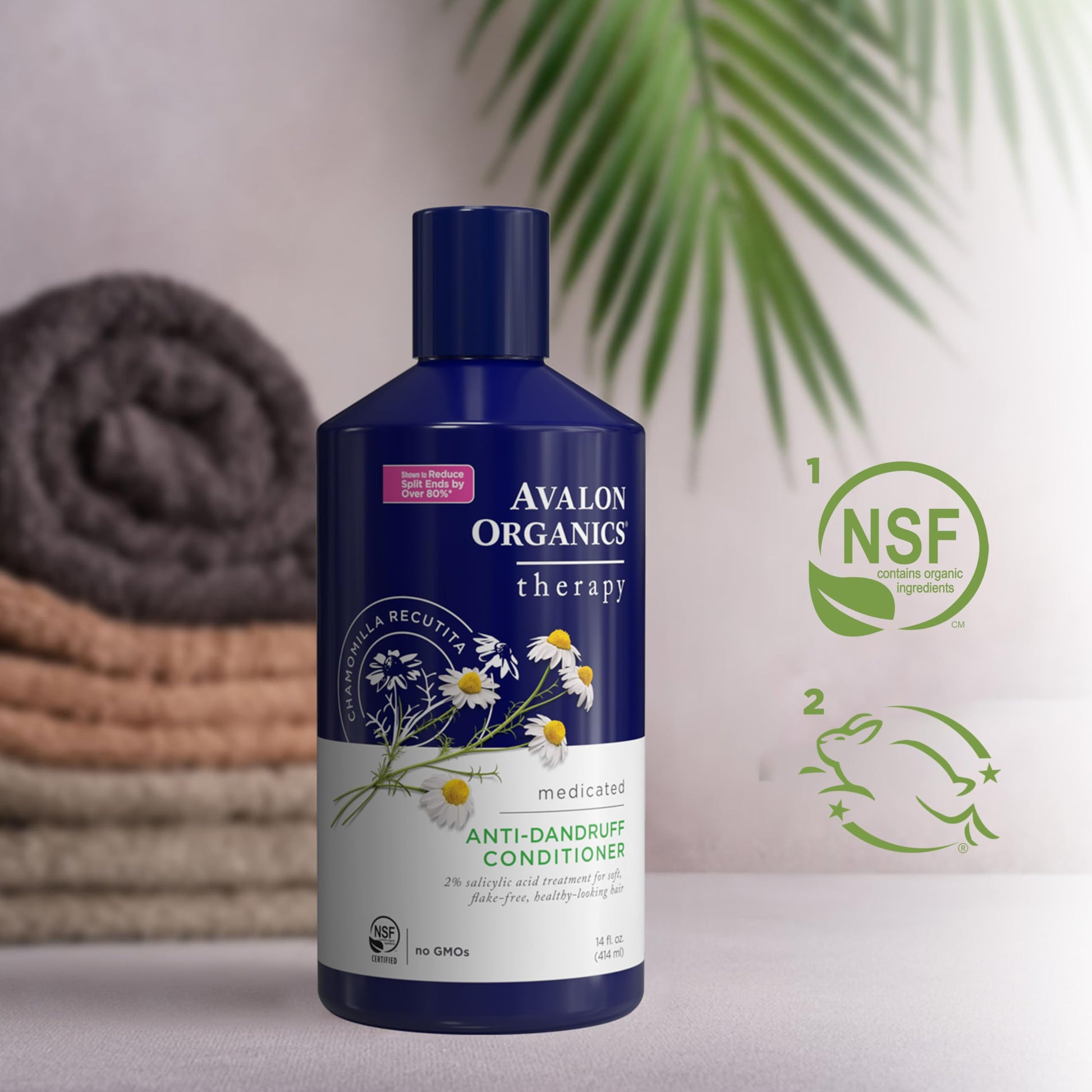 Avalon Organics Therapy Medicated Anti Dandruff Conditioner for Soft Flake