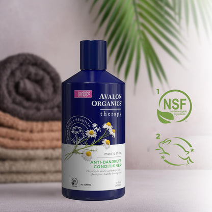 Avalon Organics Therapy Medicated Anti Dandruff Conditioner for Soft Flake