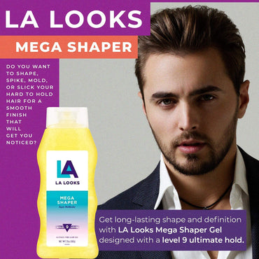 LA Looks Mega Shaper #9 Hold Level Hair Styling Gel 20 Ounce