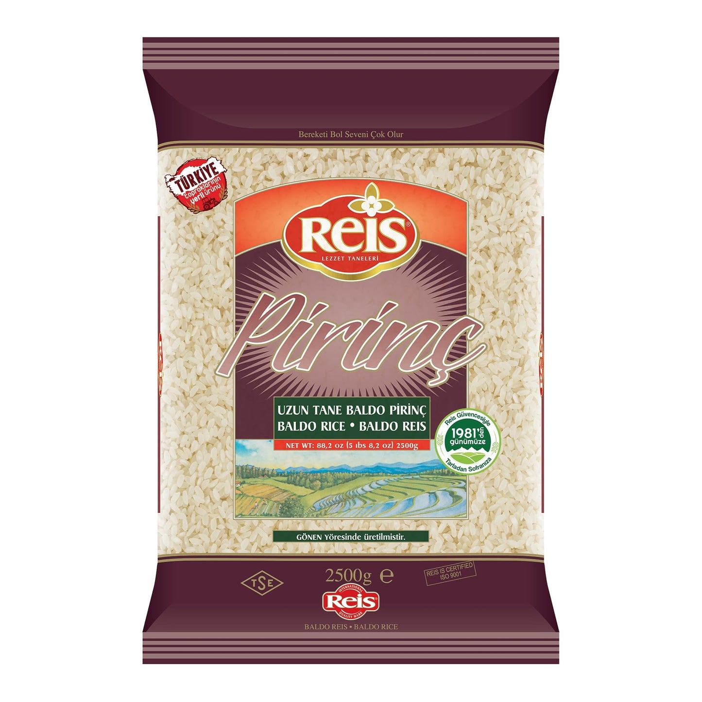 Reis Baldo Rice Long Grain White Rice Natural Cereal 2500g