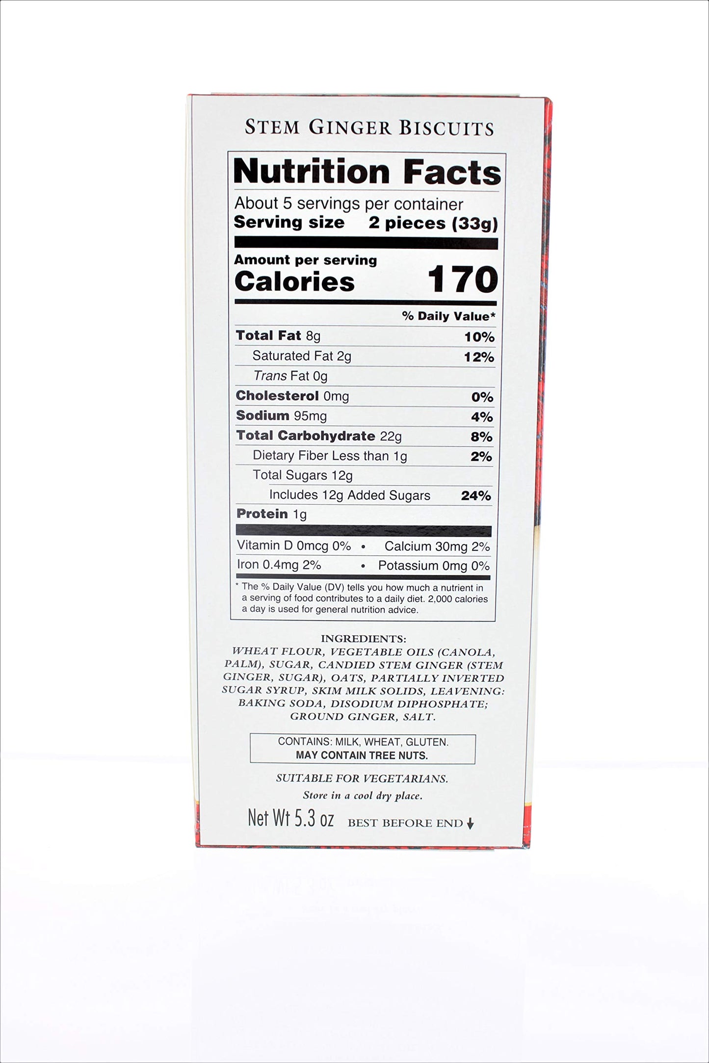 Walkers Stem Ginger Cookies 2 pk 5.3 oz