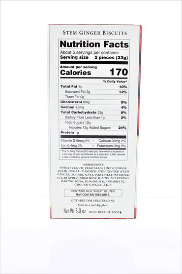 Walkers Stem Ginger Cookies 2 pk 5.3 oz