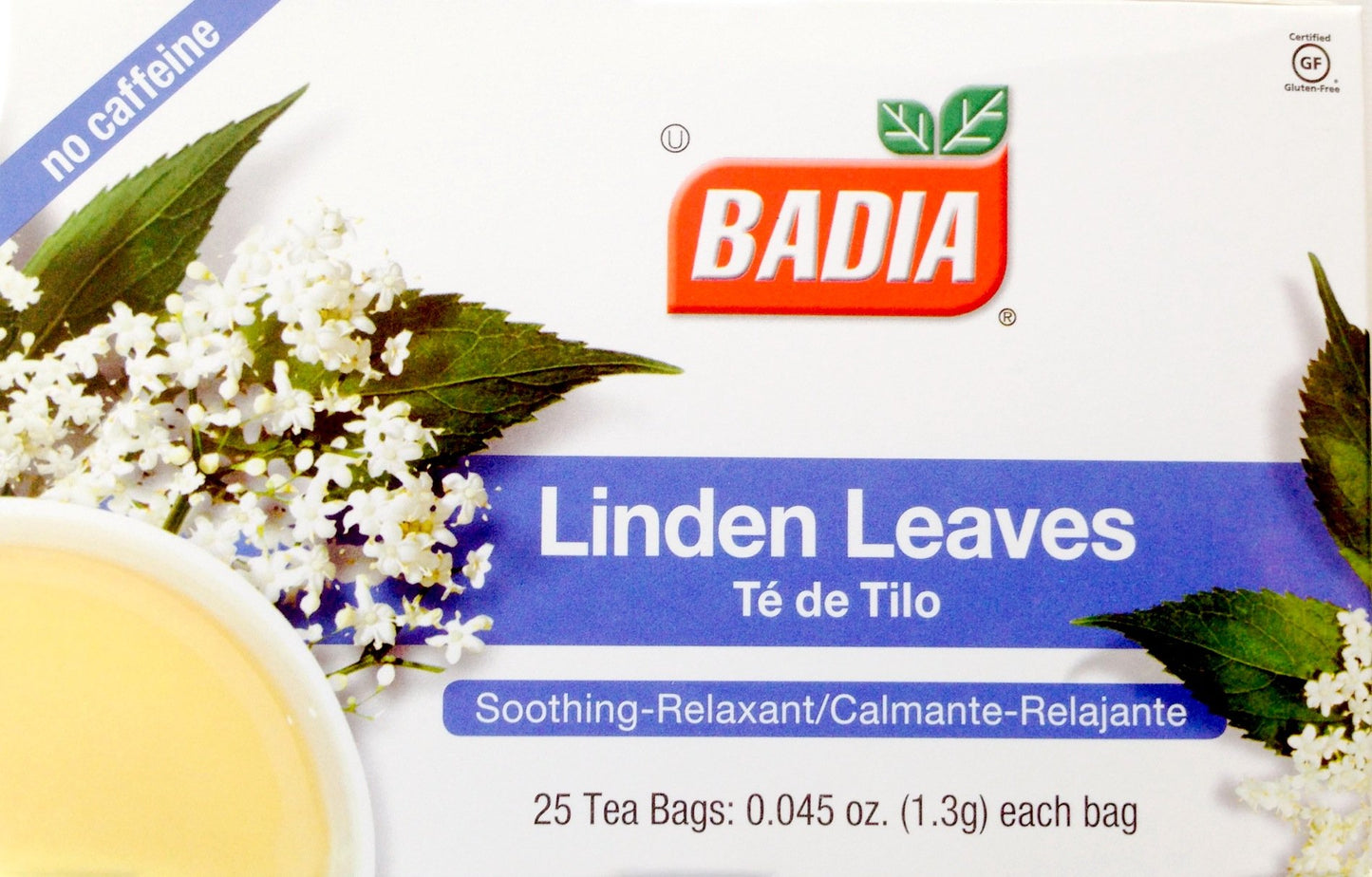 Badia Linden Leaves Tea, 25 Tea Bags (Pack of 2) Badia