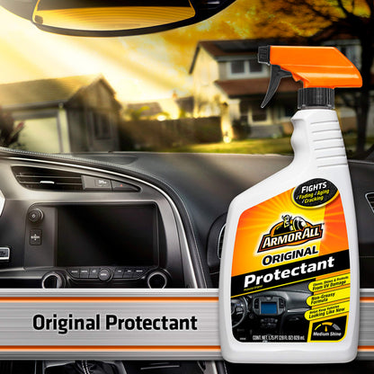Armor All Interior Car Cleaner Spray Bottle, Protectant Cleaning for Cars, Truck, Motorcycle, 28 Fl Oz, (Pack of 6)