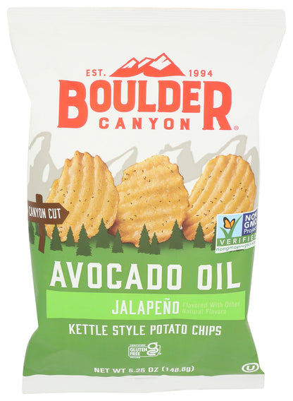 Boulder Canyon, Chips Avocado Oil Jalapeno, 5.25 oz Boulder Canyon