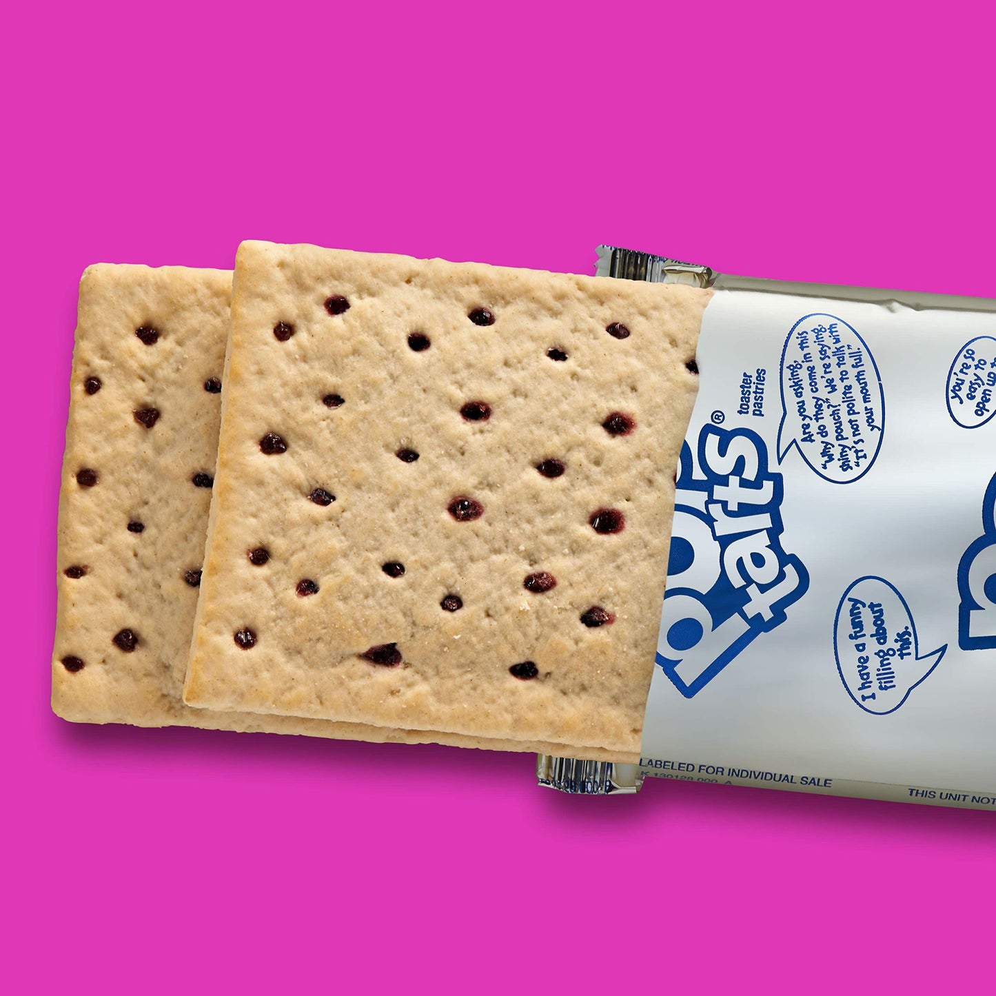 Pop-Tarts Breakfast Toaster Pastries Unfrosted Blueberry Flavored 8 Count 14.7 oz