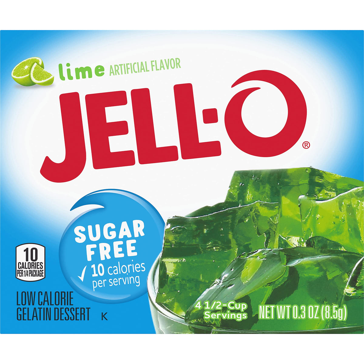 Jell-O Lime Gelatin Dessert Mix, 0.03 oz (Pack of 6) Jell-O