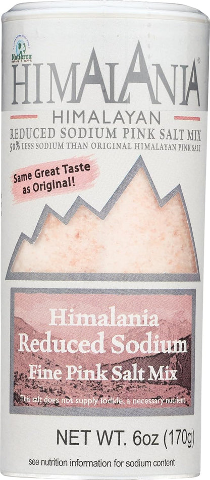 Natierra Himalania Reduced Sodium Himalayan Fine Pink Salt Mix Shaker 6 oz