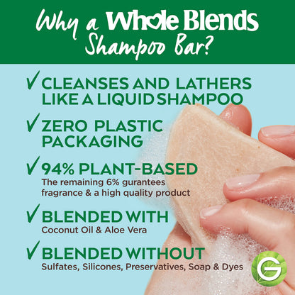 Garnier Whole Blends Hydrating Shampoo Bar for Normal Hair Coco & Aloe Vera 2 Oz