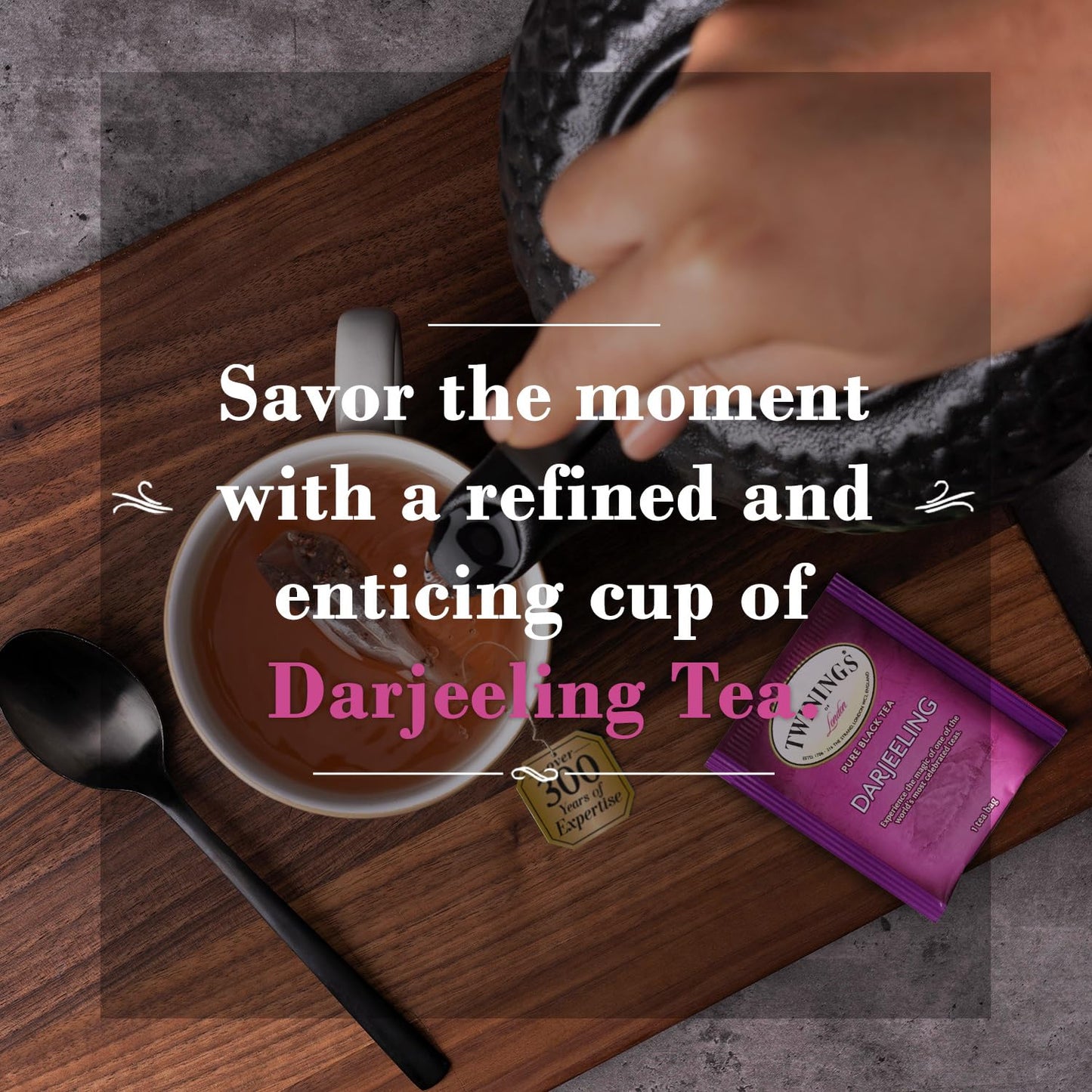 Twinings Darjeeling Tea A Delicate Dry Black Tea Sophisticated 20 Count