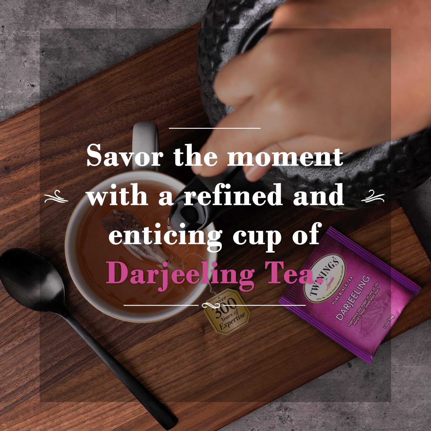 Twinings Darjeeling Tea A Delicate Dry Black Tea Sophisticated 20 Count