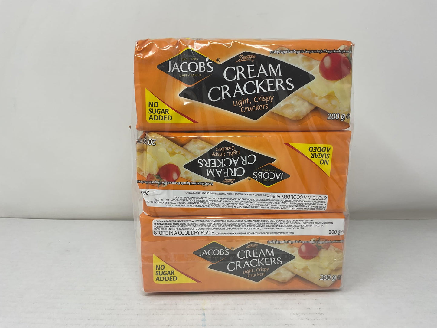 Jacobs Cream Cracker 200g (Pack of 3)