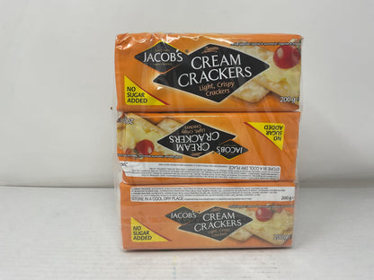Jacobs Cream Cracker 200g (Pack of 3)