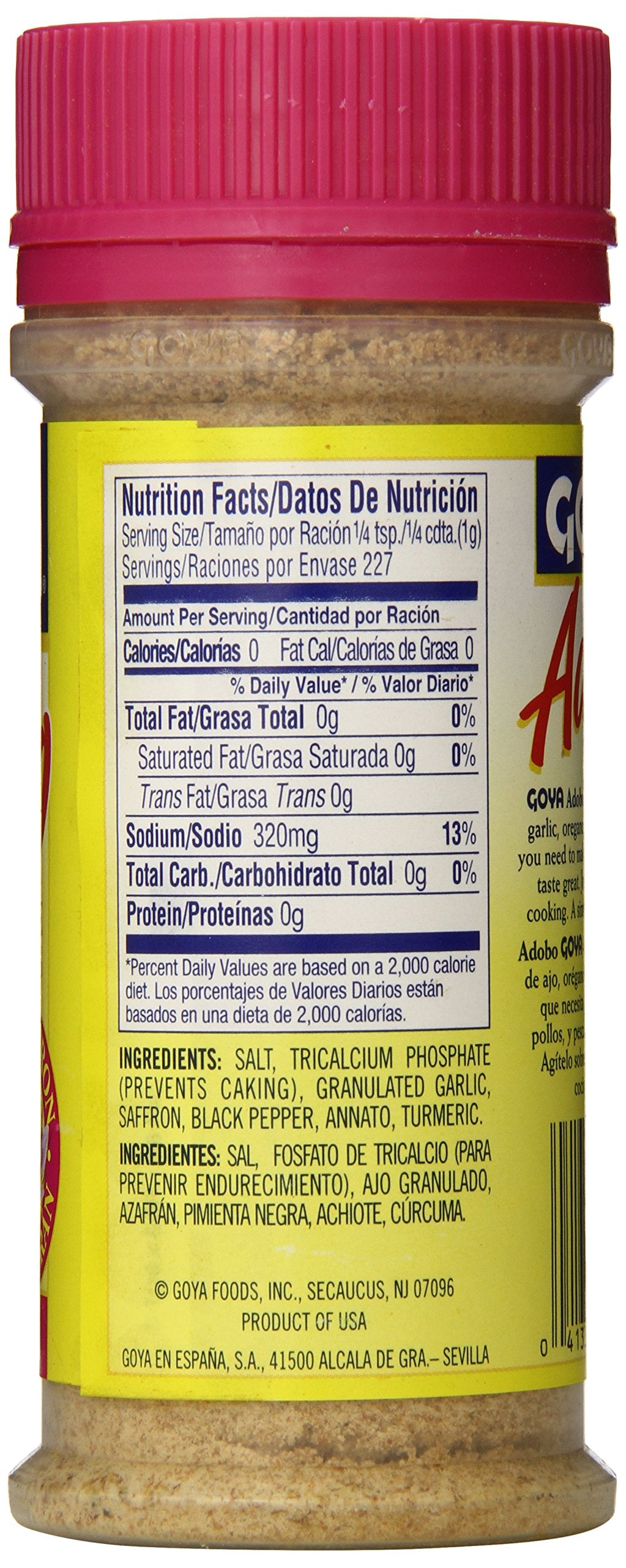 Goya Adobo with Saffron 8 Ounce