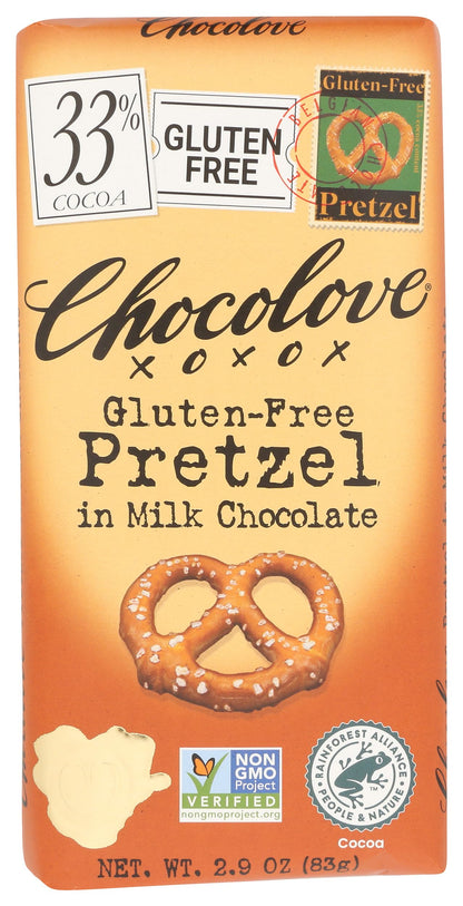 Chocolove Pretzel in Milk Chocolate Gluten-Free 2.9 oz