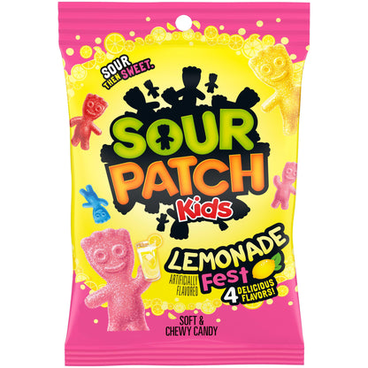 SOUR PATCH KIDS Lemonade Fest Soft & Chewy Gummy Candy, 8.02 oz SOUR PATCH KIDS