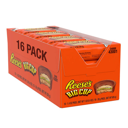 Reese's Big Cup Chocolate Candy 1.4 Oz 16 Count