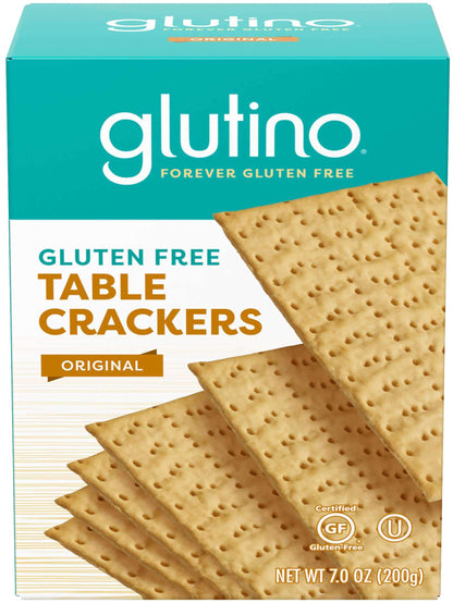 Glutino Gluten Free Table Crackers 7 Oz (Pack of 3)