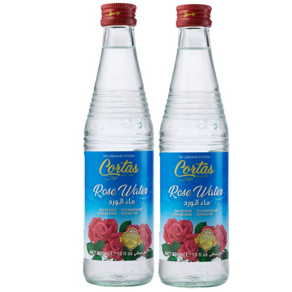 Cortas Premium Rose Water 10 oz - Pack 2 Cortas