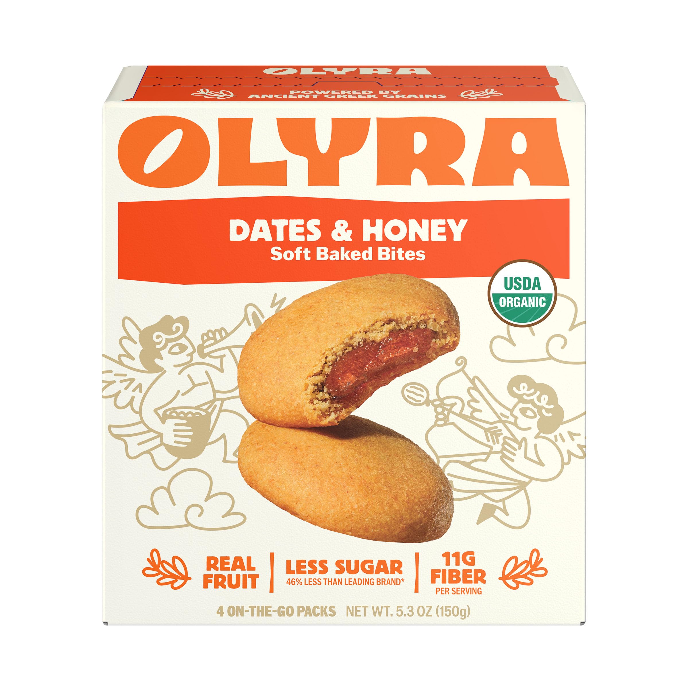 Olyra Organic Olyra Organic Biscuits Breakfast Dates And Honey Filled 4Ct