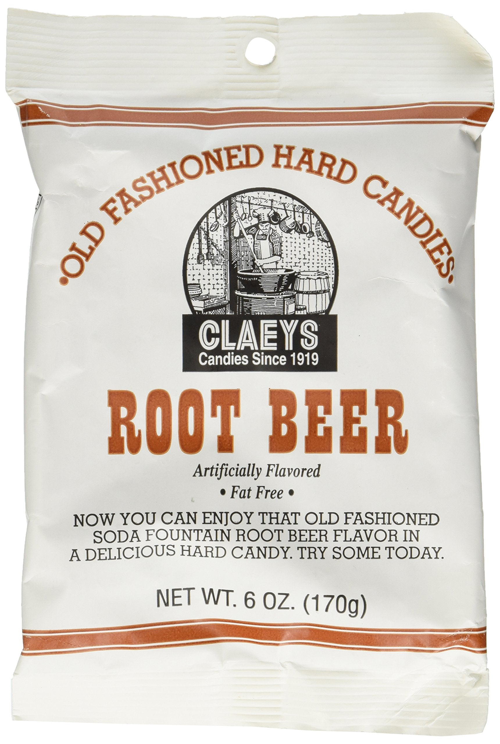 Claeys Root Beer Hard Candy 6.0 oz