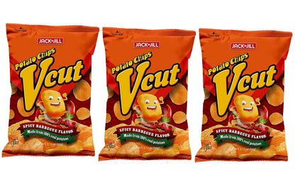 Jack 'n Jill V Cut Spicy Barbecue Potato Chips, 2.12 oz (Pack of 3) Jack n Jill
