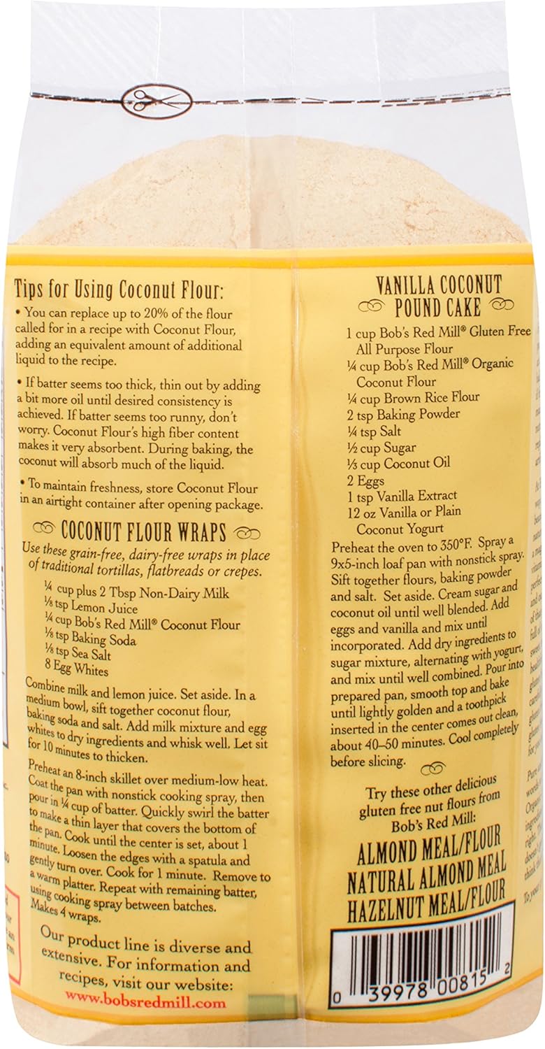 Bob's Red Mill Organic Coconut Flour 16 oz