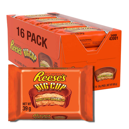Reese's Big Cup Chocolate Candy 1.4 Oz 16 Count
