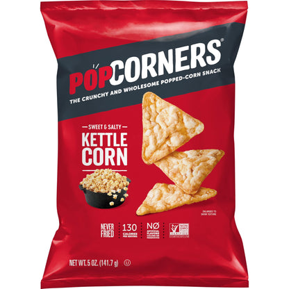 PopCorners Popped Corn Snack Chips, Kettle Corn, 5 oz PopCorners
