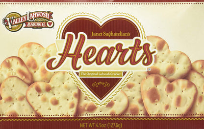 Valley Lahvosh Hearts Crackers 4.5 oz (Pack of 4) Valley Lahvosh