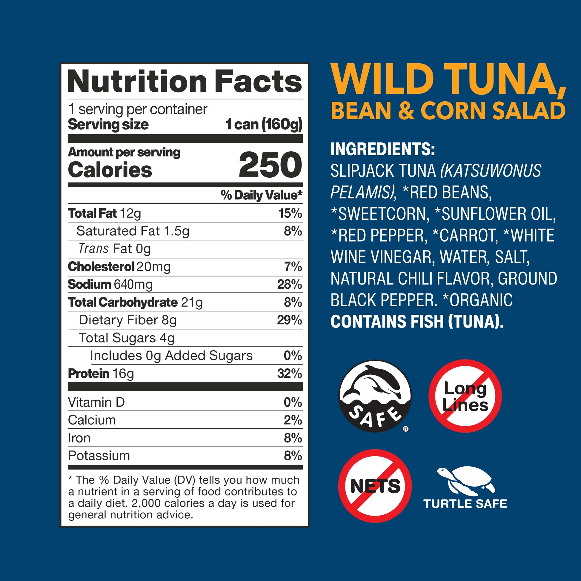 Wild Planet Ready to Eat Wild Tuna Bean & Corn 5.6oz