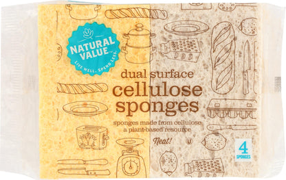 Natural Value Sponges, 4 Count Natural Value
