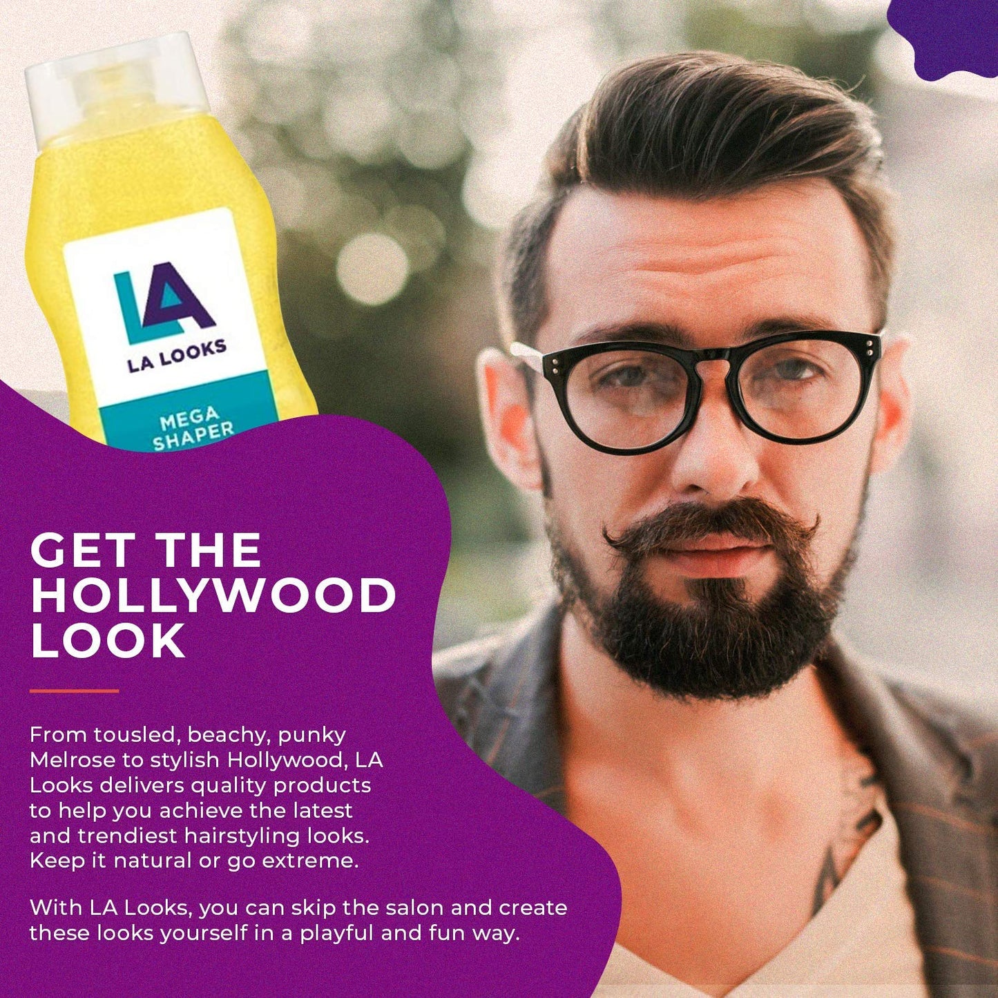 LA Looks Mega Shaper #9 Hold Level Hair Styling Gel 20 Ounce