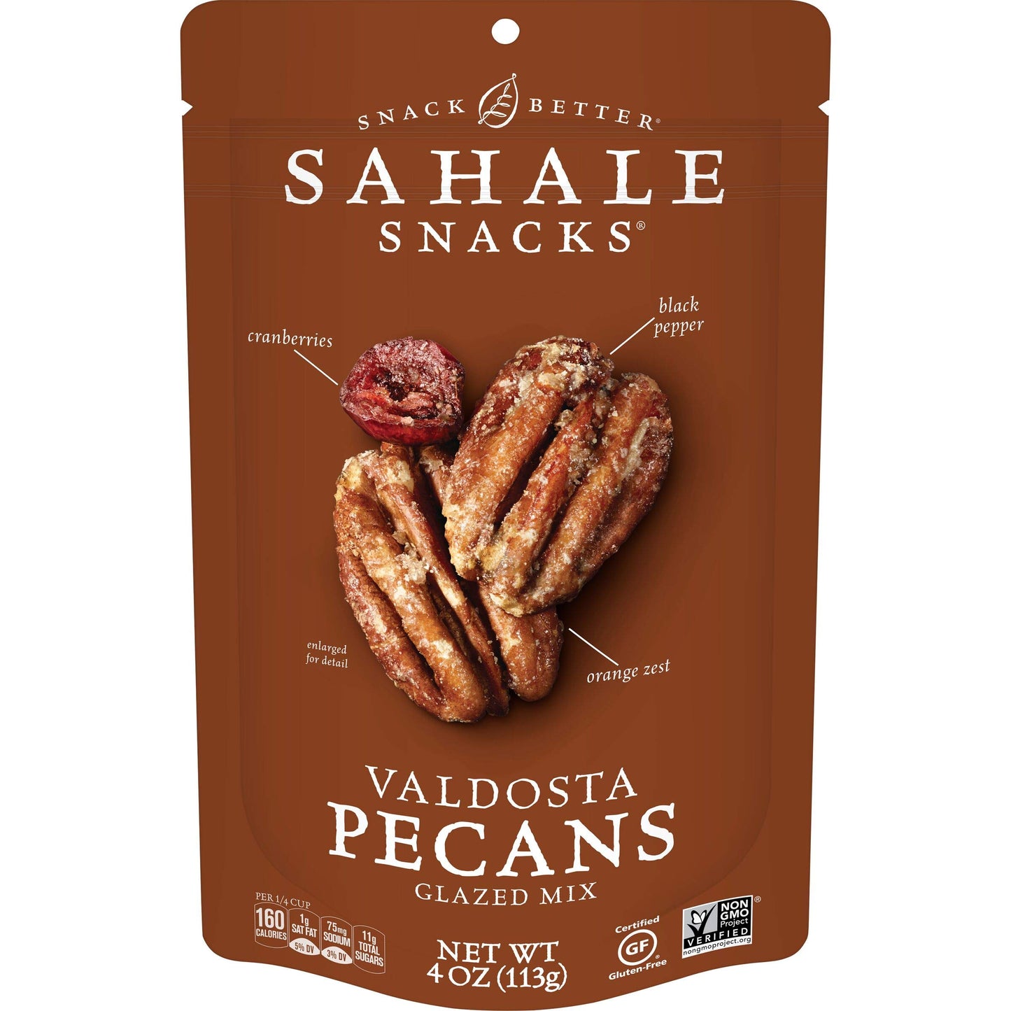 Sahale Snacks Valdosta Pecans Glazed Mix 4 Ounces