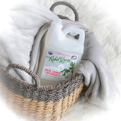 Rebel Green Laundry Detergent Organic Sulfate Free Hypoallergenic Unscented 64 Load