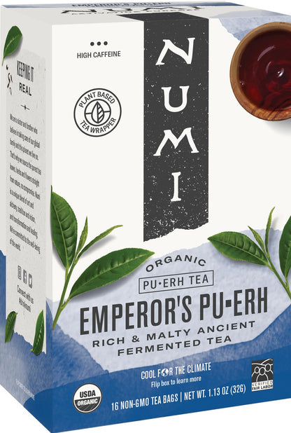 Numi Organic Emperor's Puerh Tea 0.125oz 16 Count