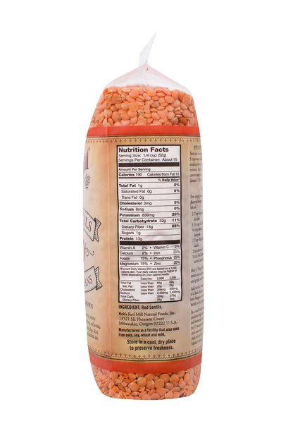 Bob's Red Mill Red Lentil Beans 27 Oz