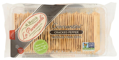 La Panzanella Mini Croccantini Black Pepper 6 Oz