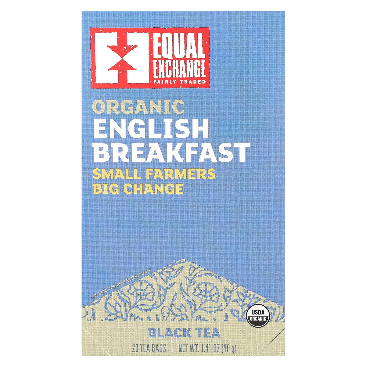 Equal Exchange Black, English Breakfast Tea 20 Bags Equal Exchange
